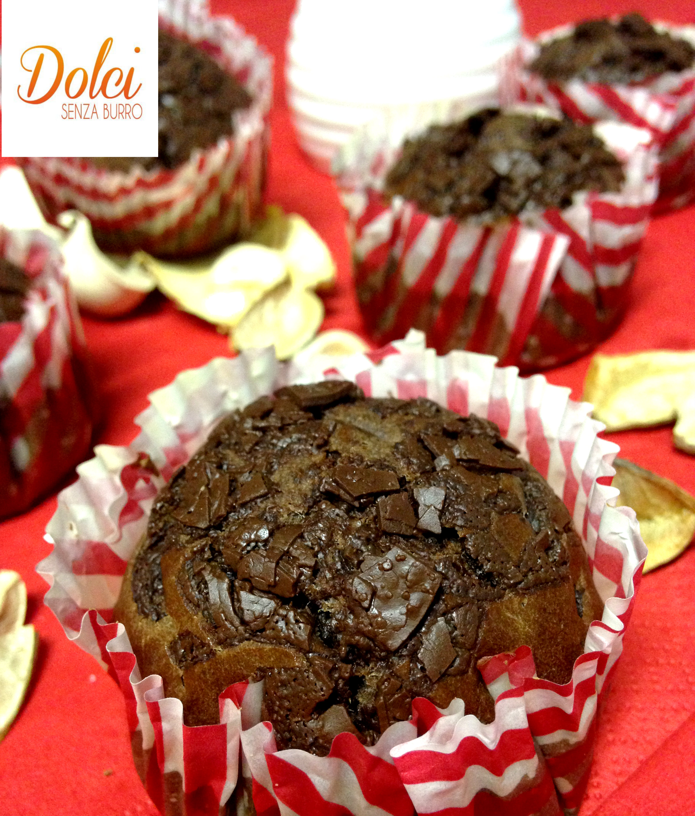 muffin al cioccolato senza burro, il muffin goloso di dolci senza burro