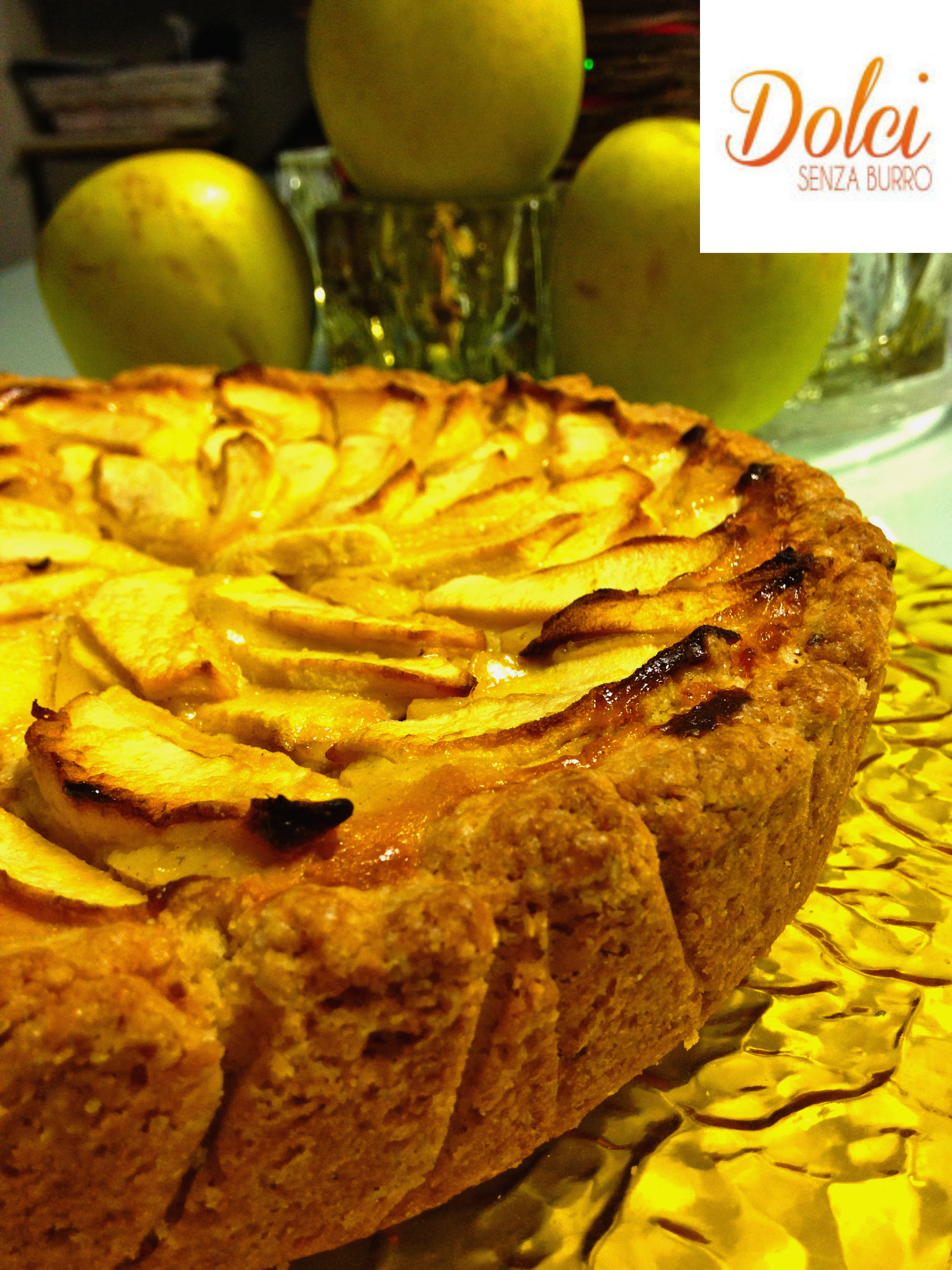 Crostata di Mele e Ricotta Senza Burro, un dolce alle mele speciale di Dolci Senza Burro