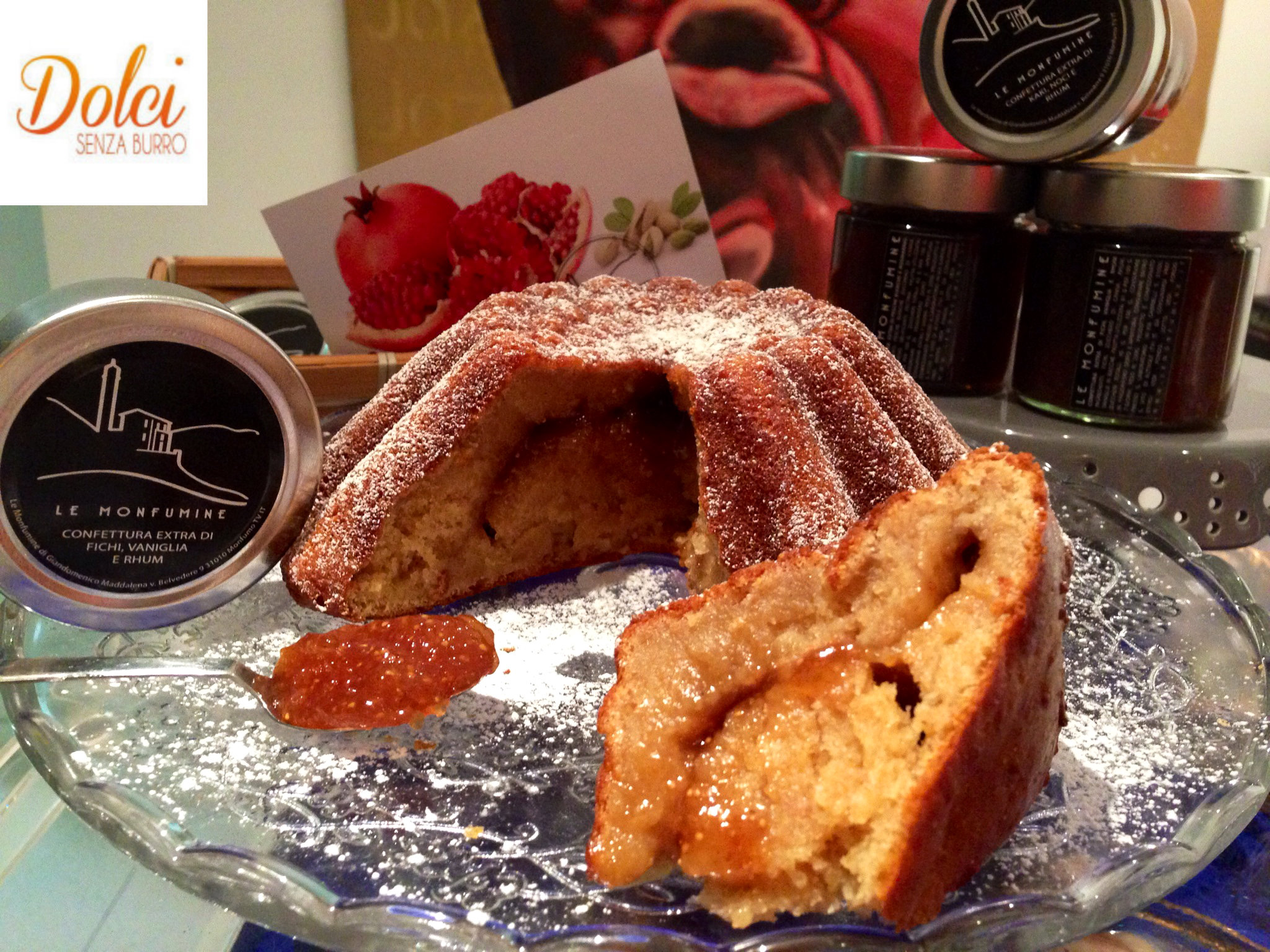 Torta al grano saraceno senza burro, farcita con marmellata, una torta senza glutine e lattosio di dolci senza burro
