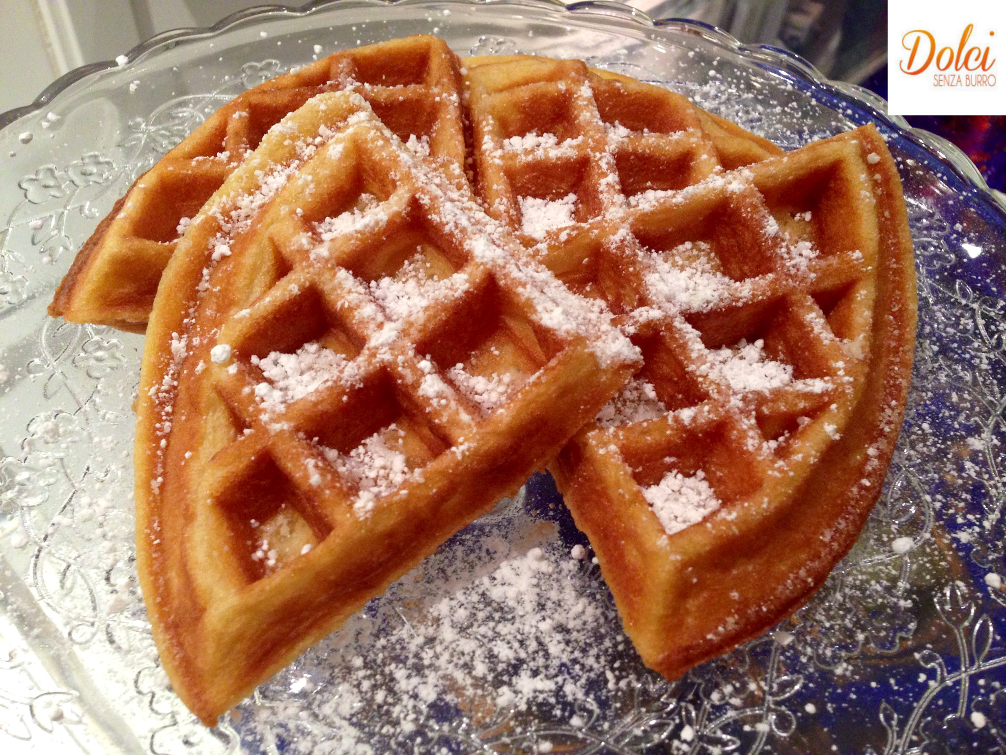 waffle senza burro - dolci senza burro