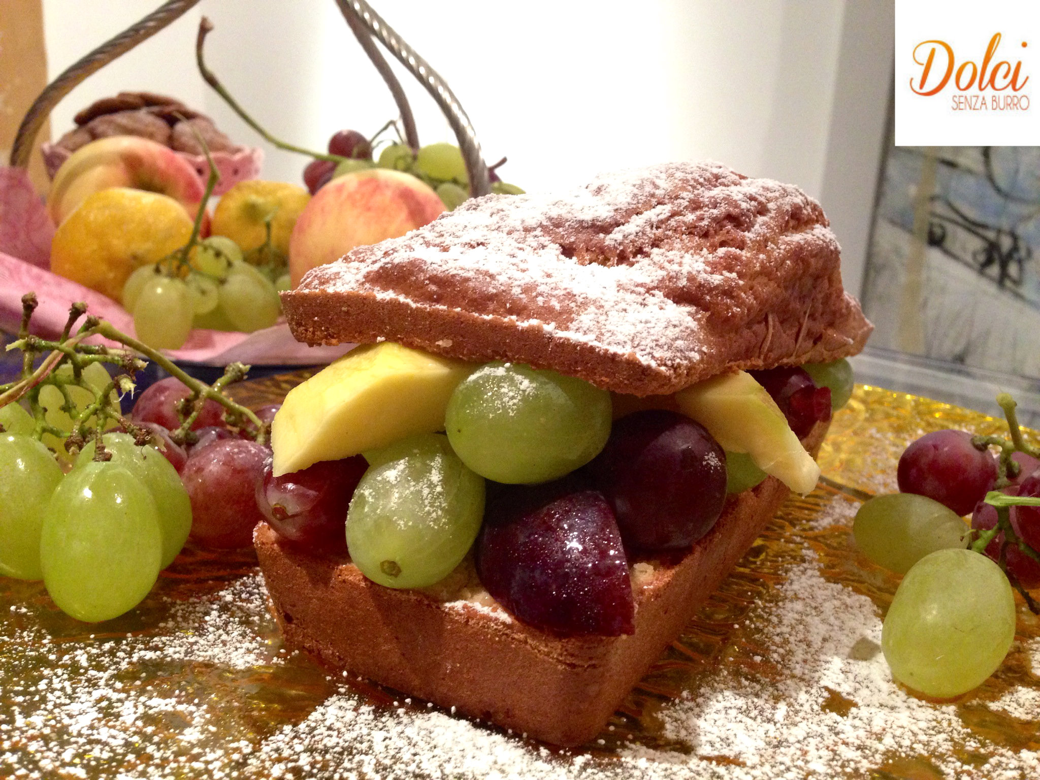 Plumcake alla Frutta Senza Burro, la torta senza lattosio golosa con frutta fresca di Dolci Senza Burro
