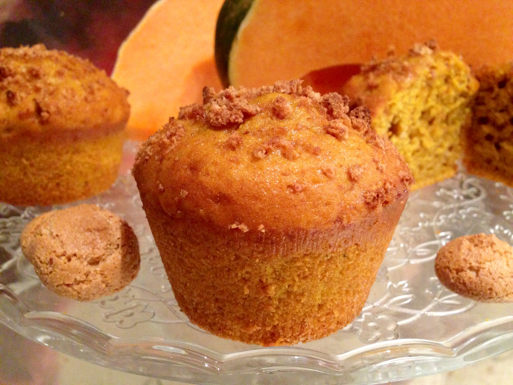 Muffin alla Zucca e Amaretti Senza Burro