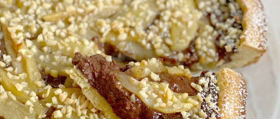 Crostata Pere e Cioccolato Senza Burro