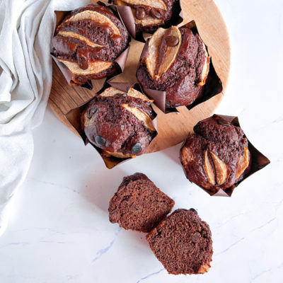 Muffin Cioccolato e Pere Senza Burro