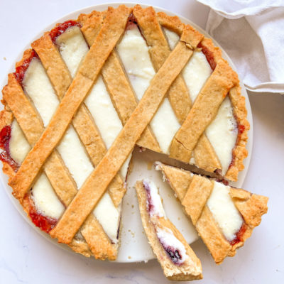 Crostata Ricotta e Frutti di Bosco Senza Burro e Uova