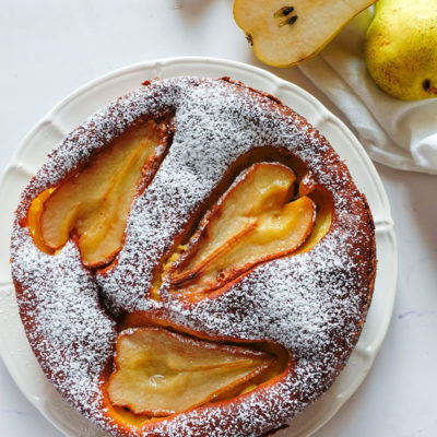 Torta Soffice Ricotta e Pere Senza Burro