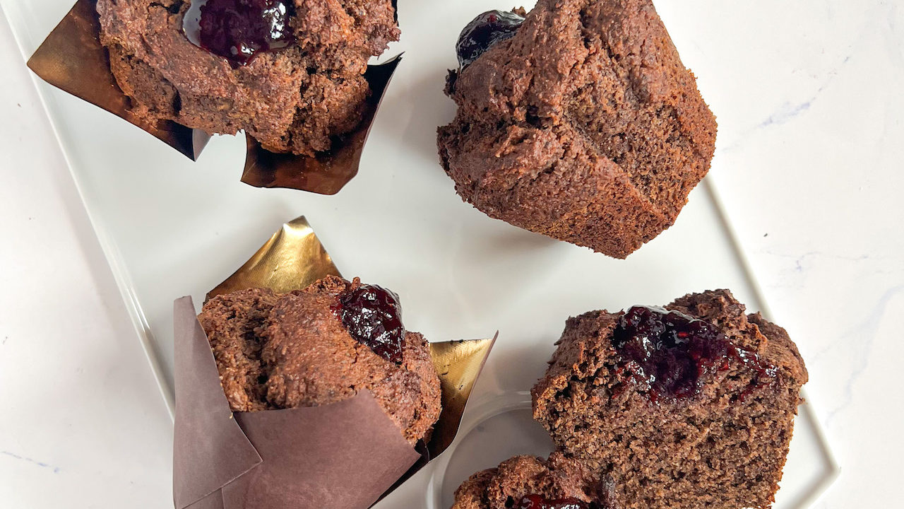 Muffin Grano Saraceno e Marmellata Senza Burro