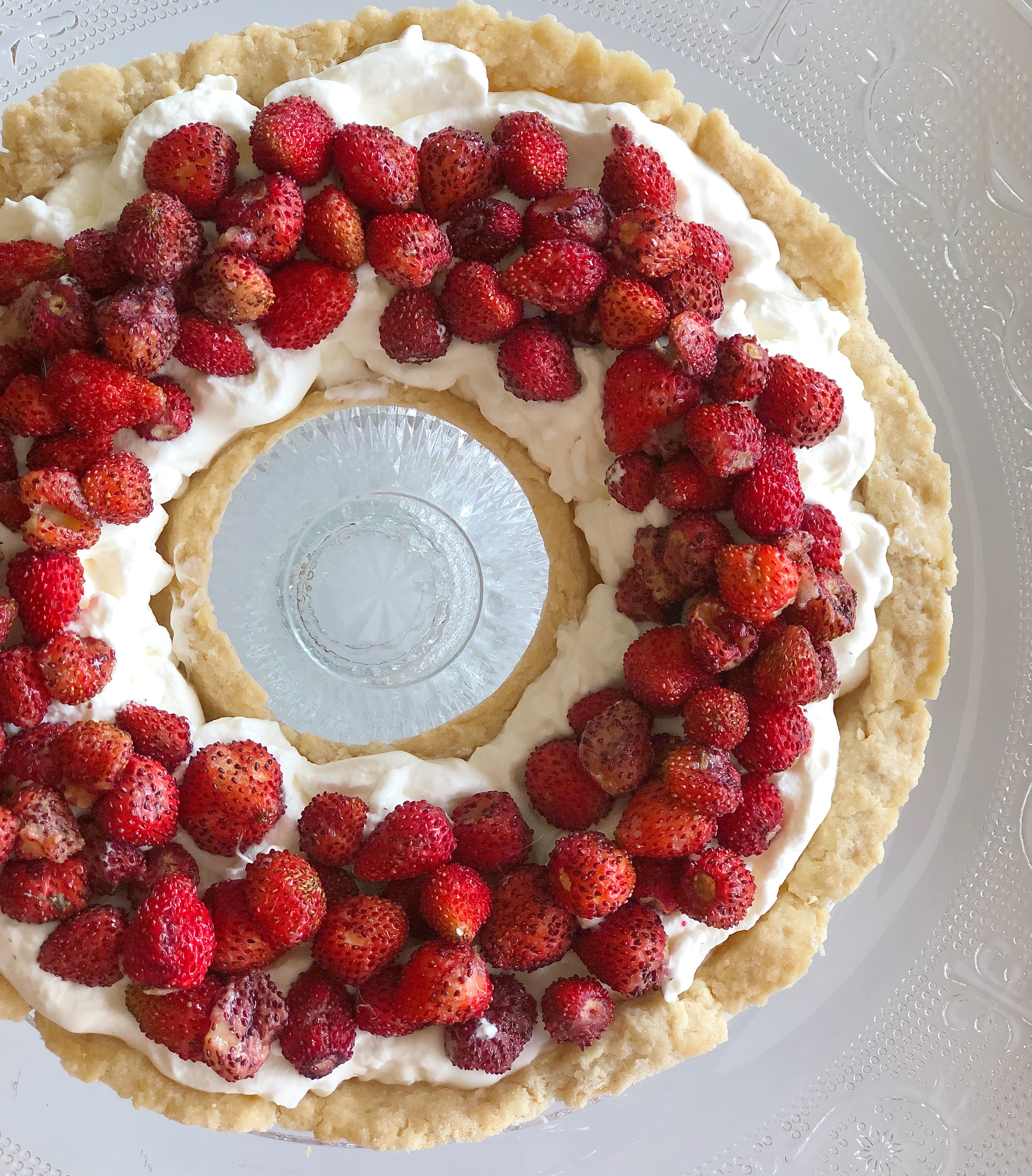 Crostata con Fragoline di Bosco Senza Burro