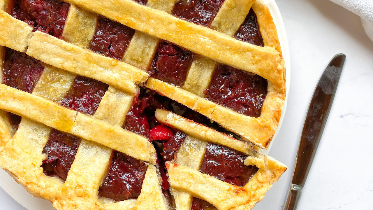 Balsamic Cherry Pie 