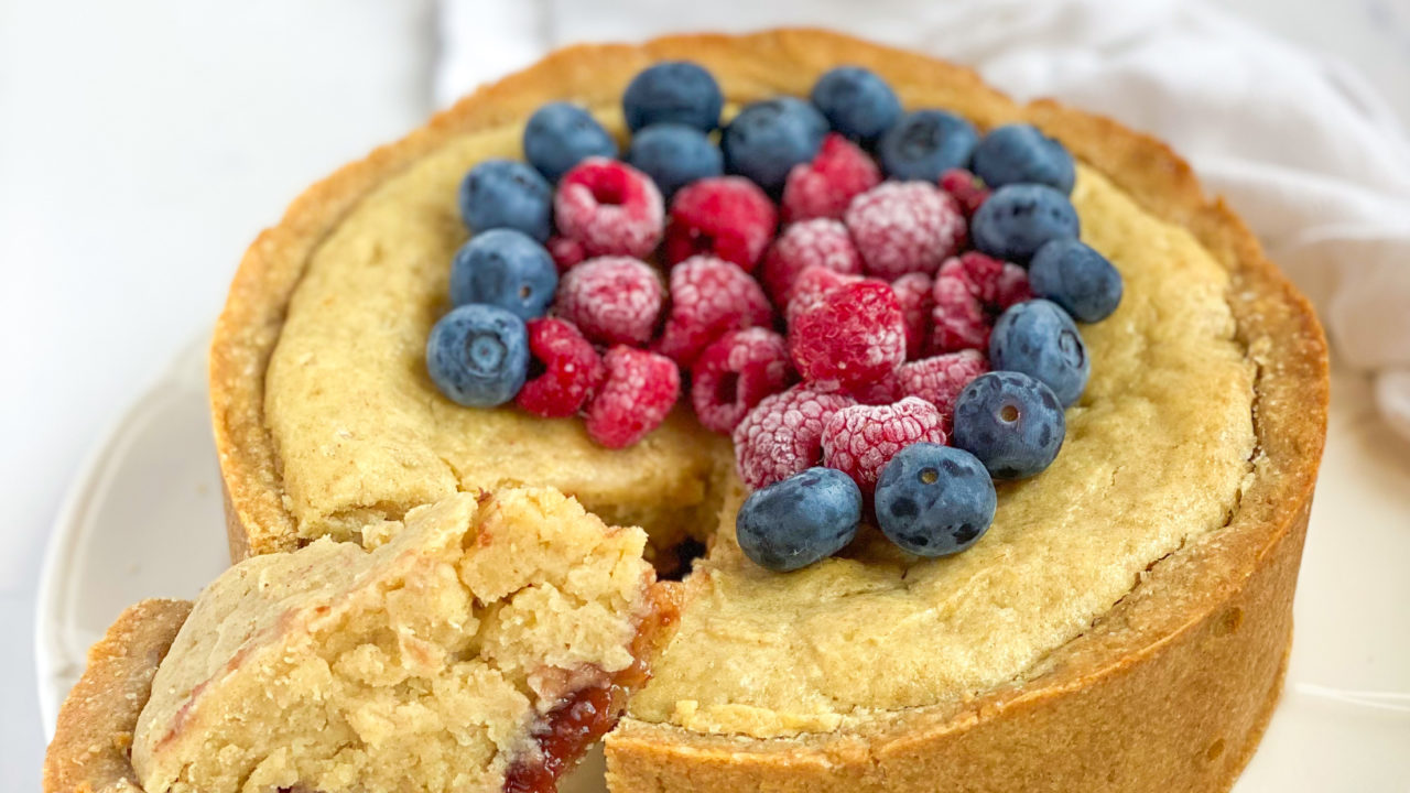 Crostata Frangipane ai Frutti di Bosco Senza Burro e Uova