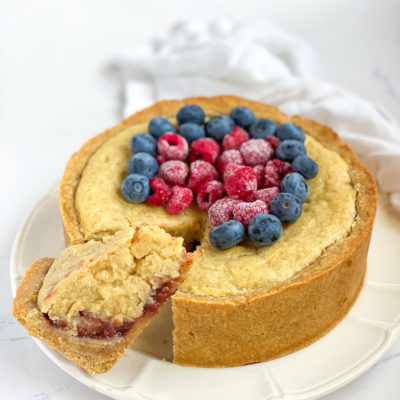 Crostata Frangipane ai Frutti di Bosco Senza Burro e Uova