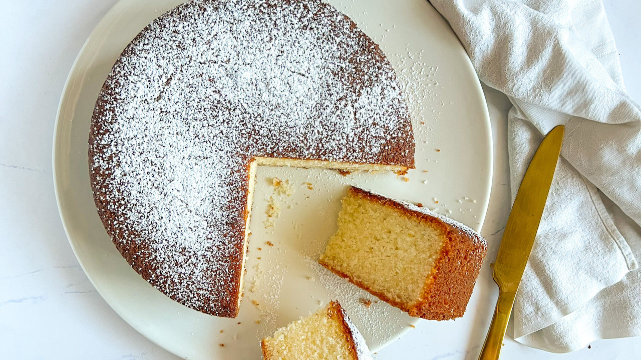 torta con farina di riso senza burro