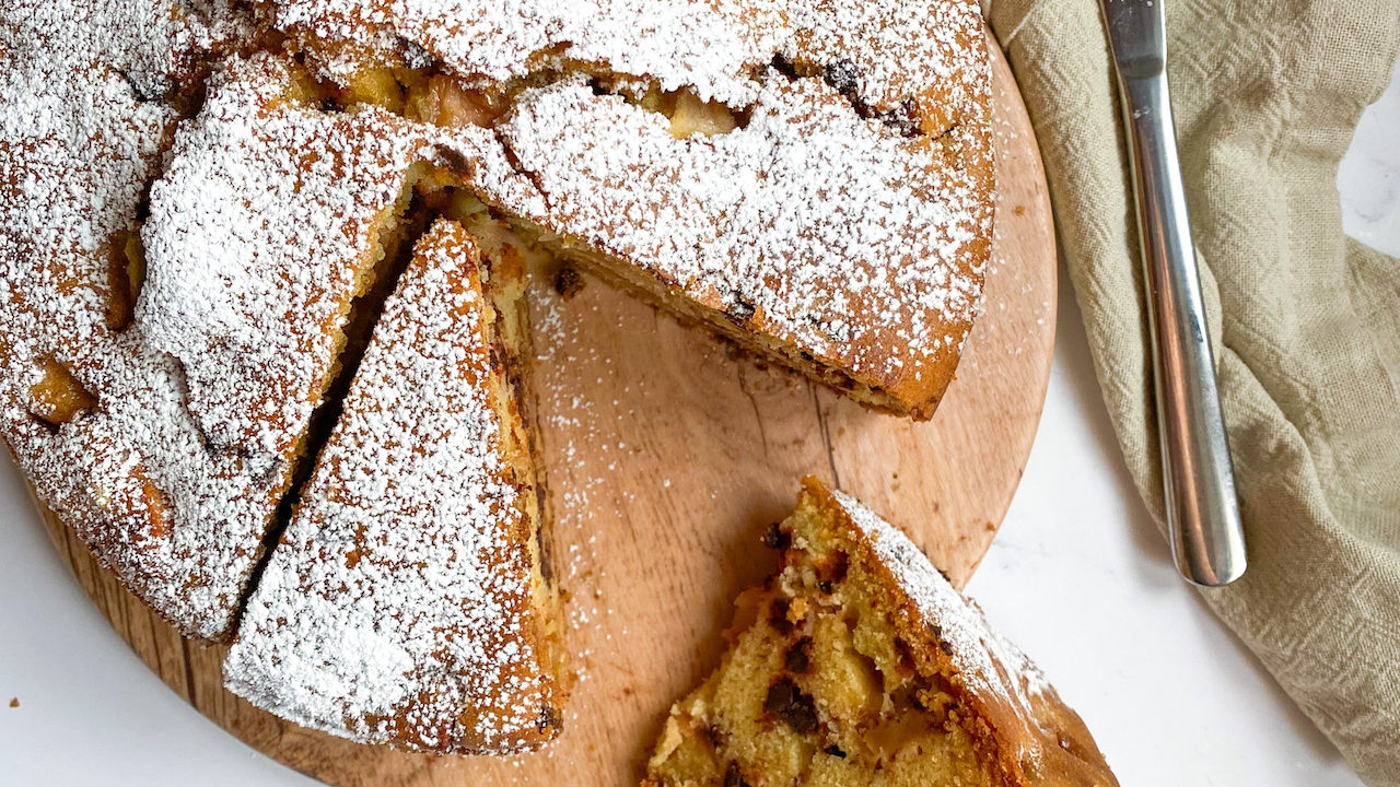 torta mele pere e cioccolato