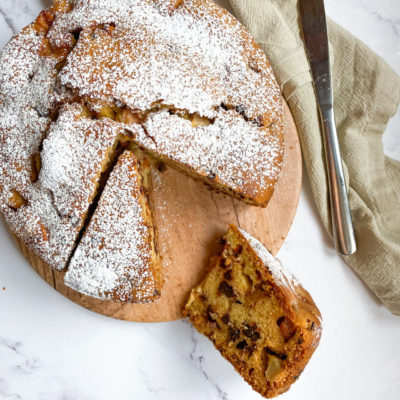 torta mele pere e cioccolato