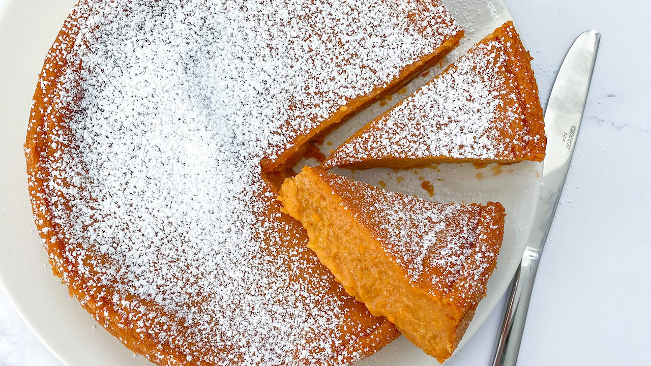 Torta di Patate Dolci Senza Burro