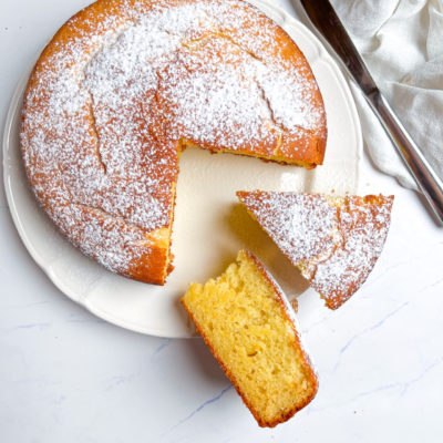 Torta Ricotta e Arancia Senza Uova e Burro