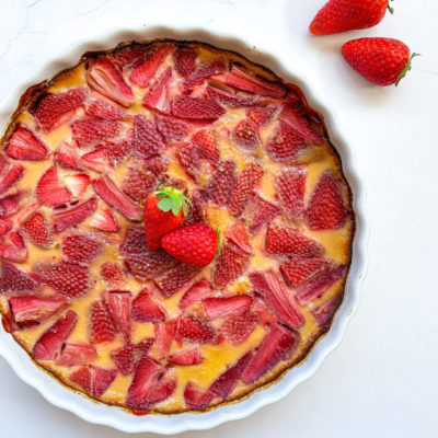 clafoutis alle fragole senza burro