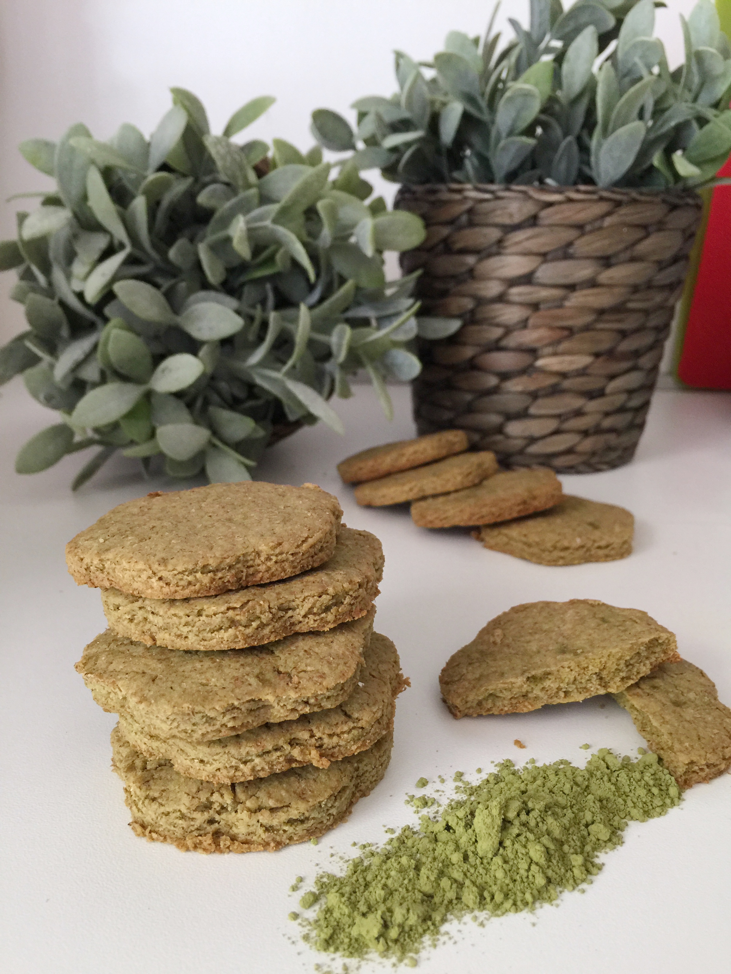 Biscotti al Tè Matcha Senza Burro