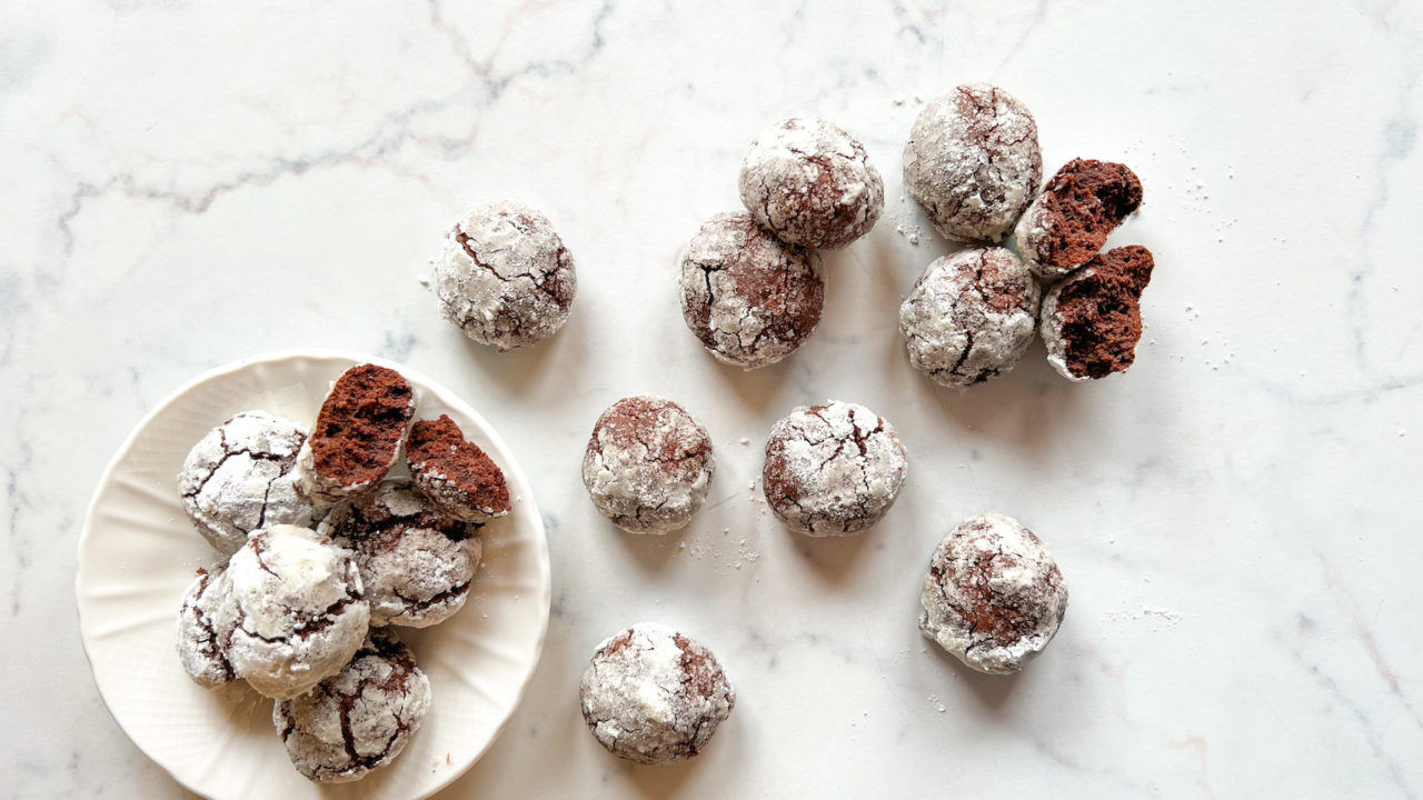 crinkle cookies al cioccolato senza burro