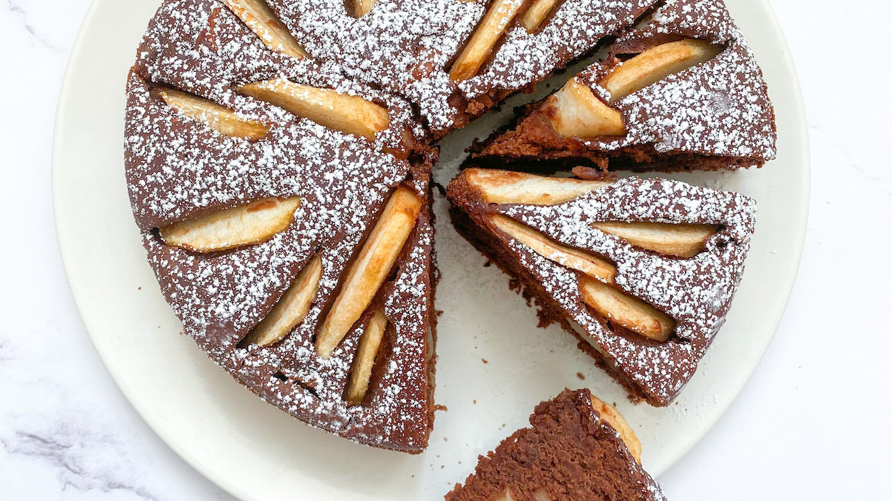 Torta Pere e Cioccolato Senza Burro e Uova