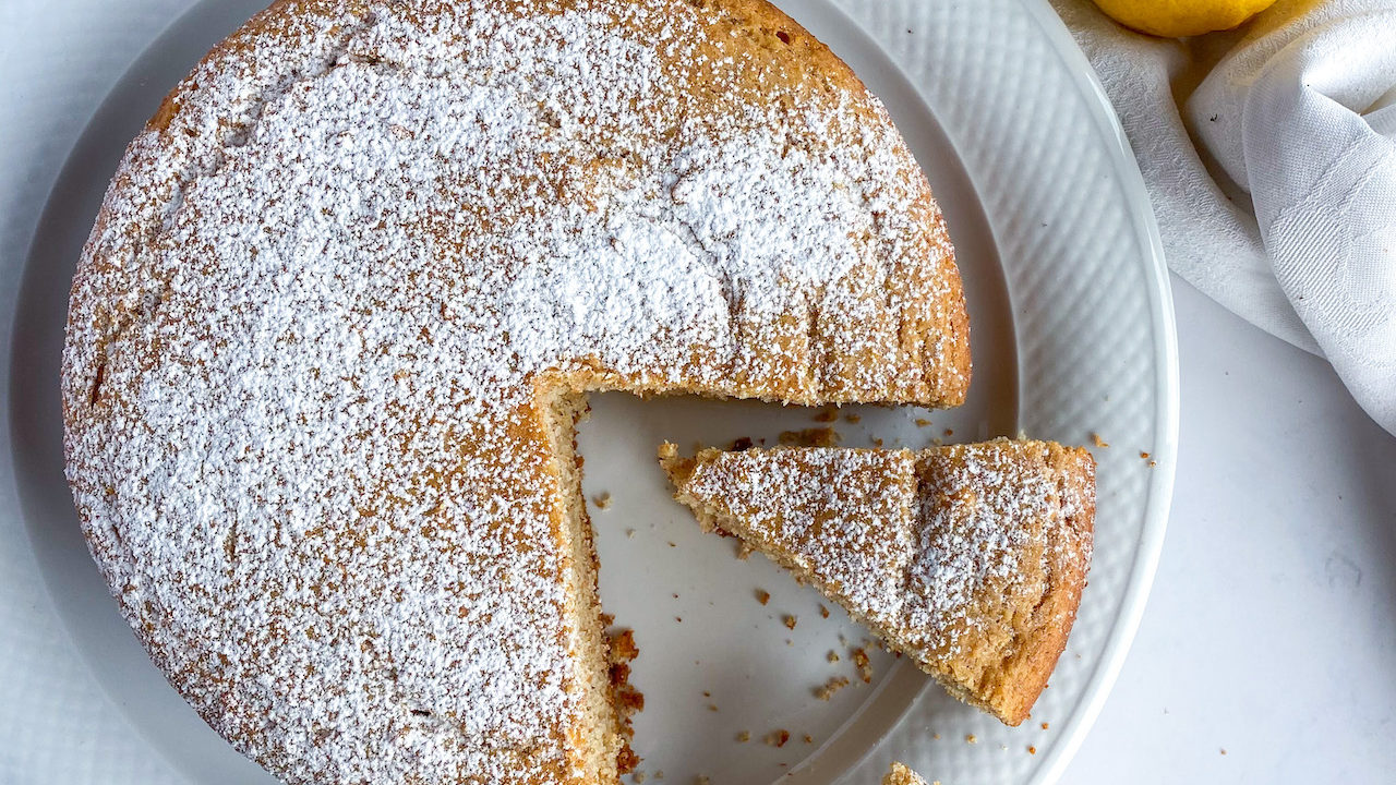 torta integrale al limone senza burro