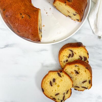 Ciambella Ricotta e Gocce di Cioccolato Senza Burro