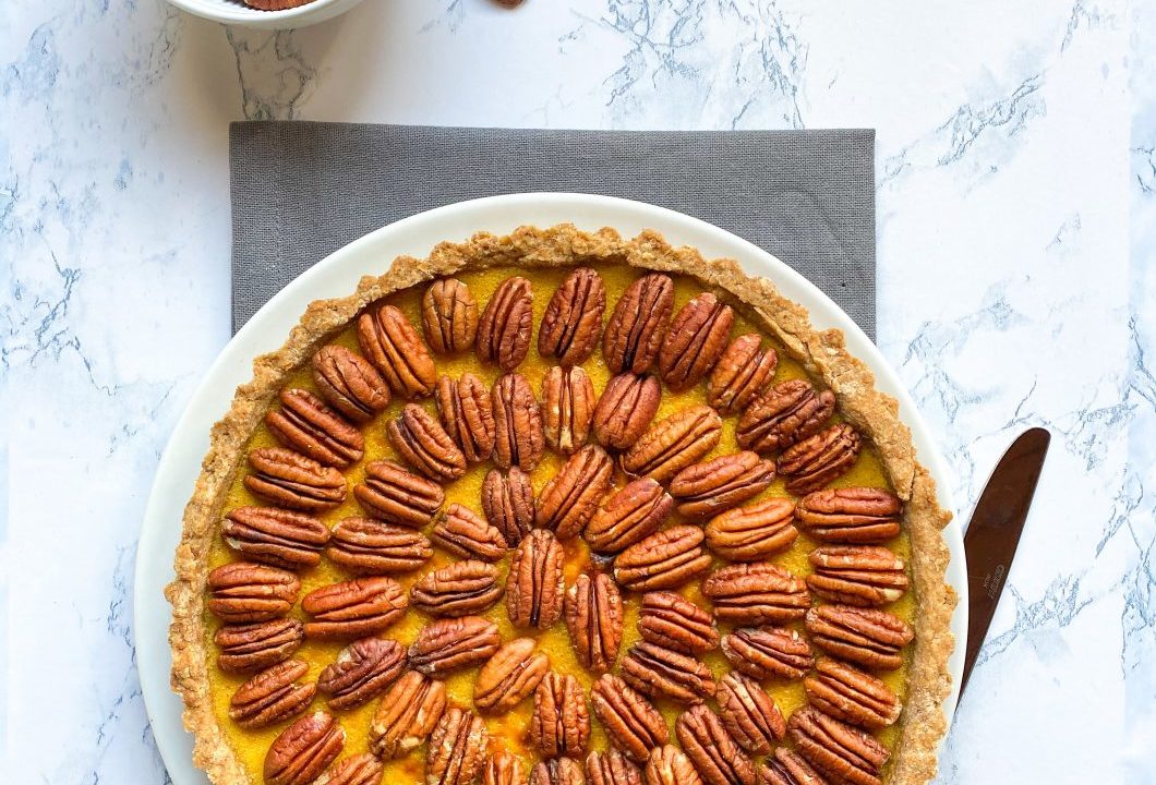 Pumpkin pecan pie senza burro