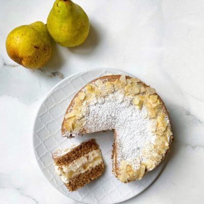 Torta Ricotta e Pere Senza Burro