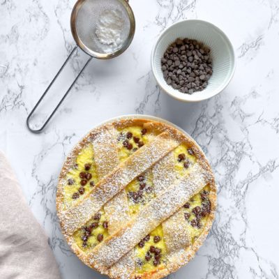 Crostata Ricotta e Gocce di Cioccolato Senza Burro