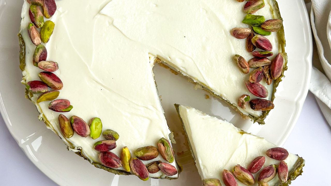 Cheesecake Cuore di Pistacchio Senza Burro