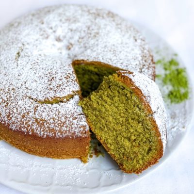 Torta al Tè Matcha Senza Burro