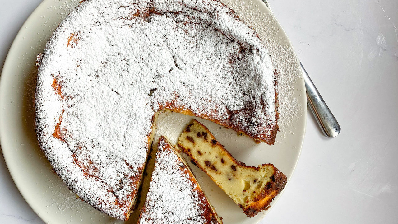 torta ricotta e cioccolato senza burro