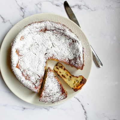 torta ricotta e cioccolato senza burro