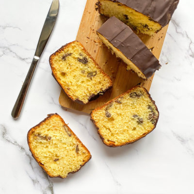 plumcake arancia noci e cioccolato