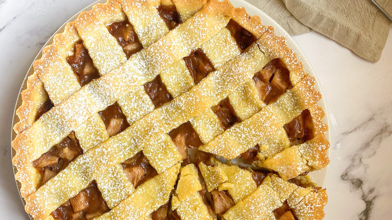 crostata di pere senza burro