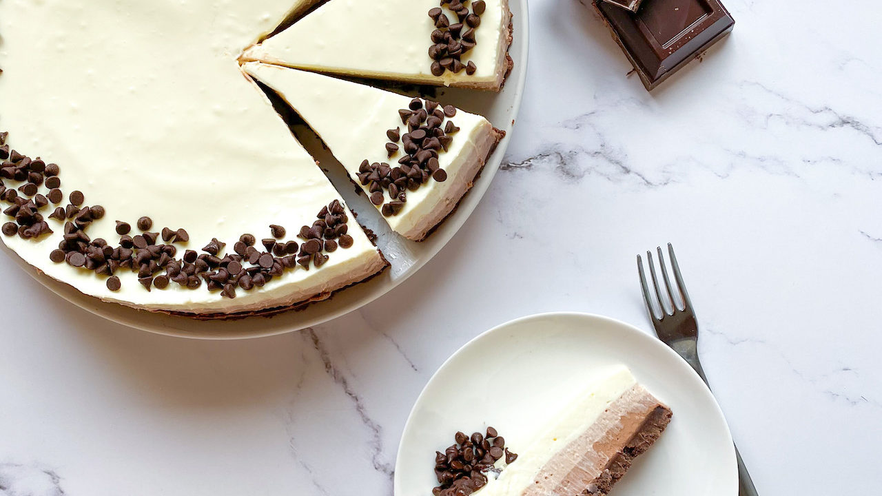 cheesecake al triplo cioccolato senza burro