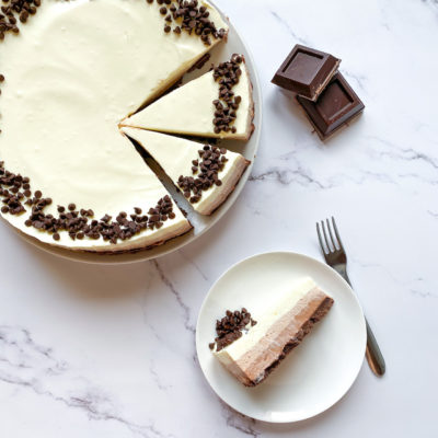 cheesecake al triplo cioccolato senza burro