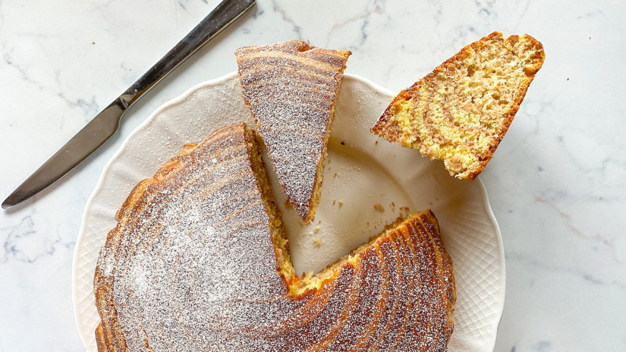 torta zebrata alle fragole