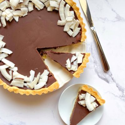 Crostata Cioccolato e Cocco Senza Burro