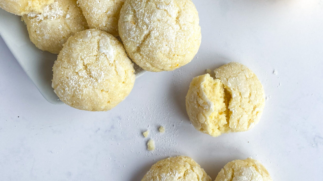 Crinkle Cookies al Limone Senza Burro