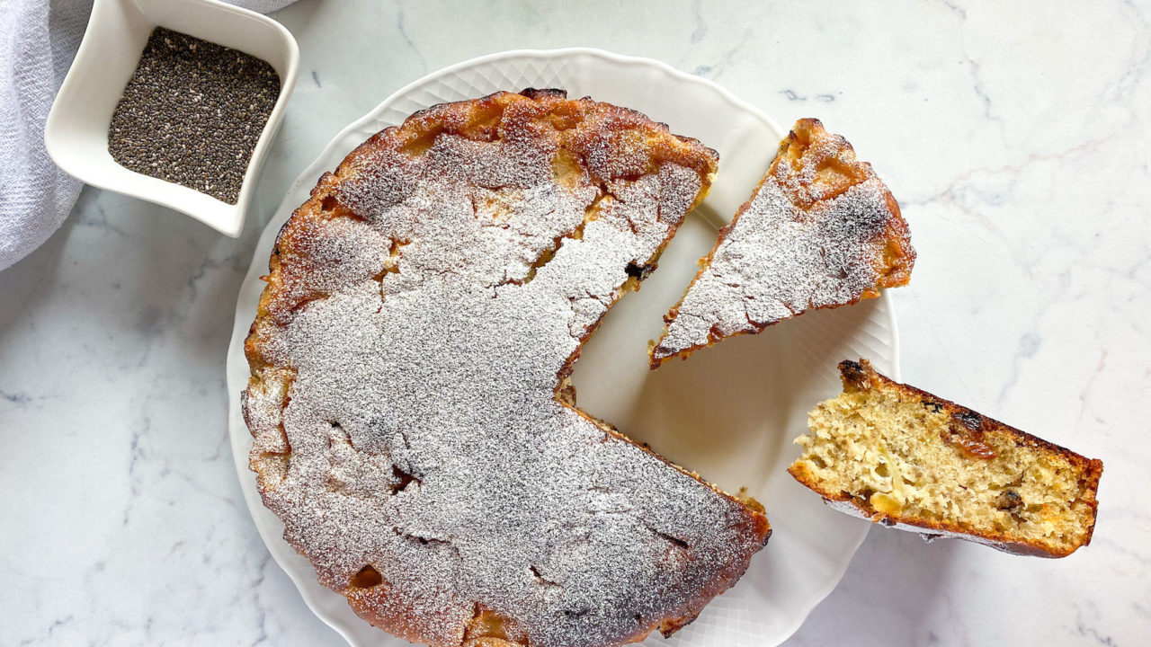 Torta di Mele e Semi di Chia Senza Burro e Uova