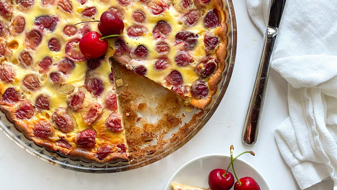 Clafoutis alle Ciliegie Senza Burro