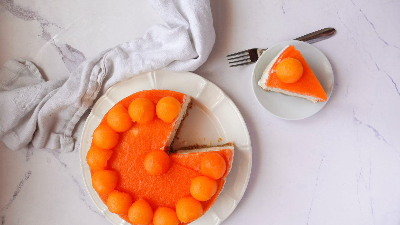 Torta Mousse al Melone Senza Burro