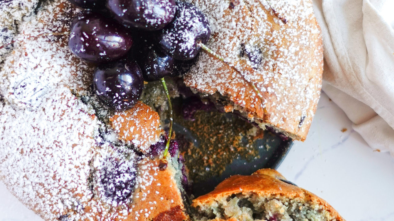 Torta Ciliegie e Gocce di Cioccolato Senza Burro