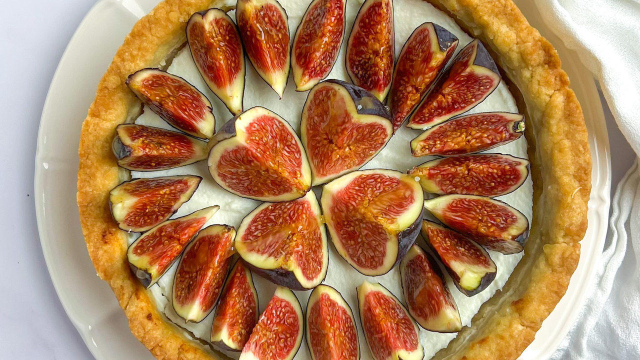 Crostata Ricotta e Fichi Senza Burro