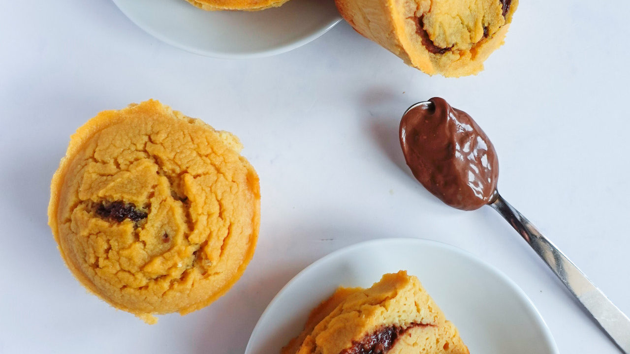 Muffin agli Albumi e Farina di Patate Dolci