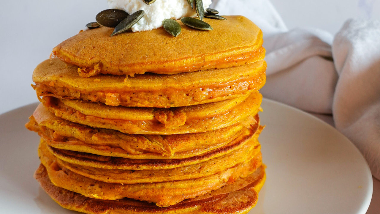 Pancakes alla Zucca e Ceci