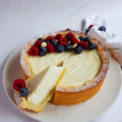 Crostata Ricotta e Cioccolato Bianco Senza Burro