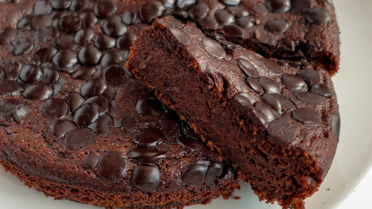 Torta Cachi e Cioccolato Senza Burro