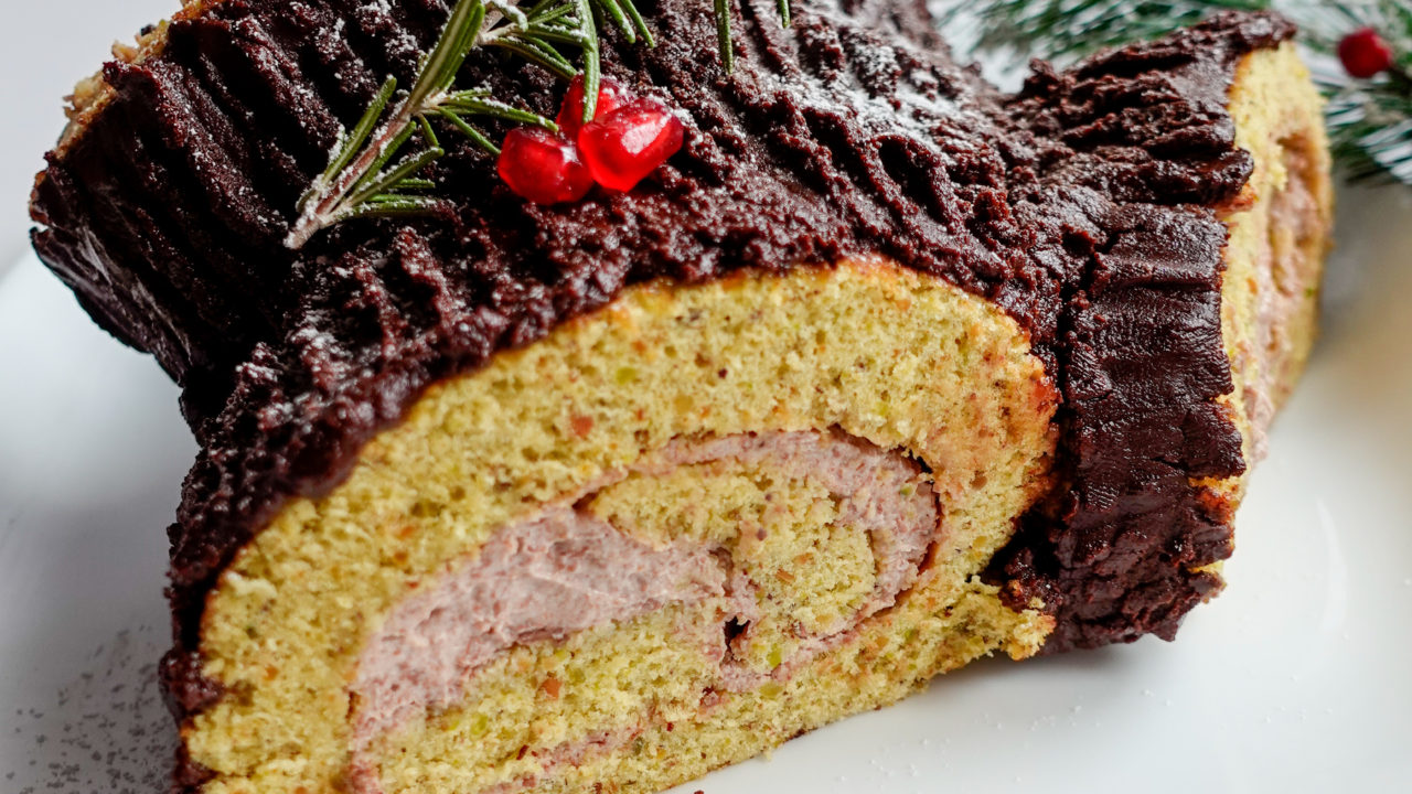 Tronchetto di Natale al Pistacchio